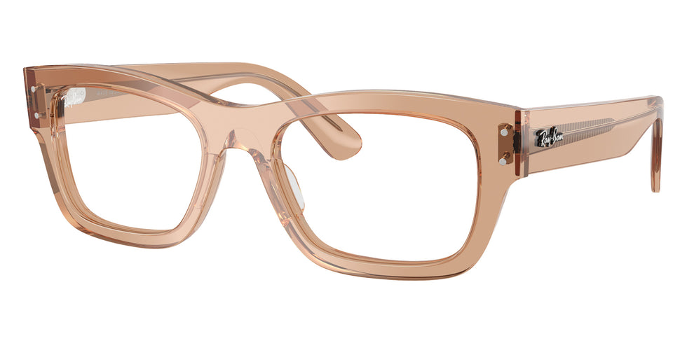 Ray-Ban® RX7683V RX7683V 8553 55 Eyeglasses - Transparent Light Brown