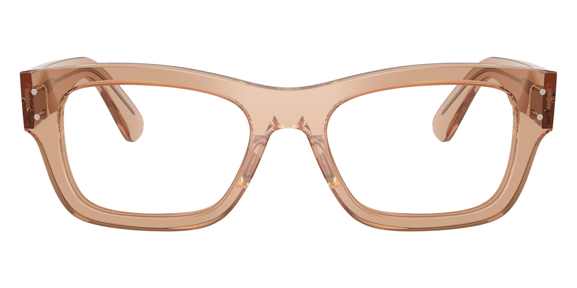 Ray-Ban® RX7683V RX7683V 8553 55 Eyeglasses - Transparent Light Brown