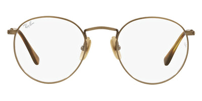 Ray-Ban® ROUND 0RX8247V RX8247V 1222 50 - Demigloss Antique Gold Eyeglasses