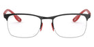 Ray-Ban® Scuderia Ferrari Collection RX8416M RX8416M F041 54 - Matte Black On Black Eyeglasses