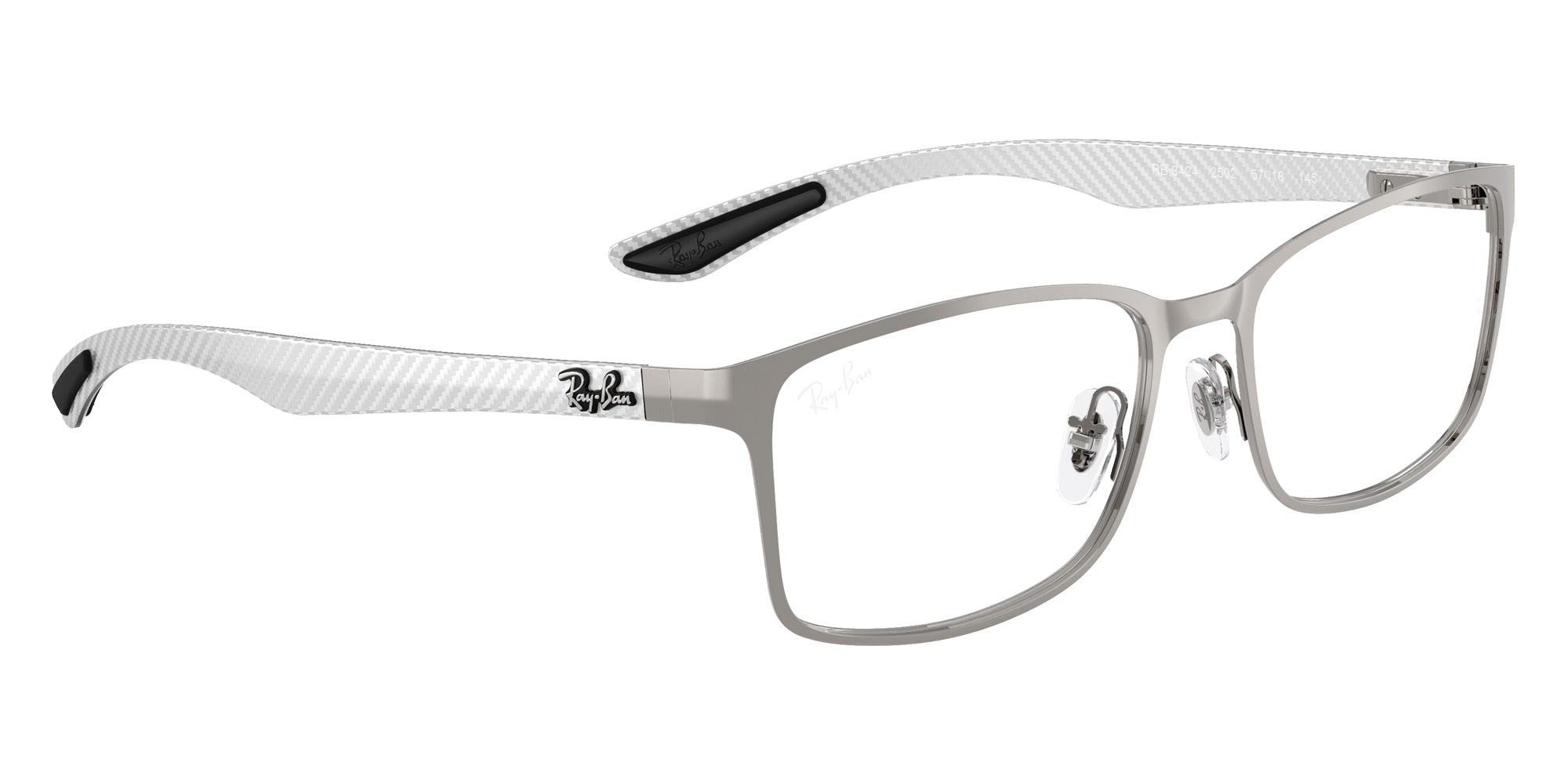 Ray-Ban® RX8424 RX8424 2502 57 Eyeglasses - Gunmetal