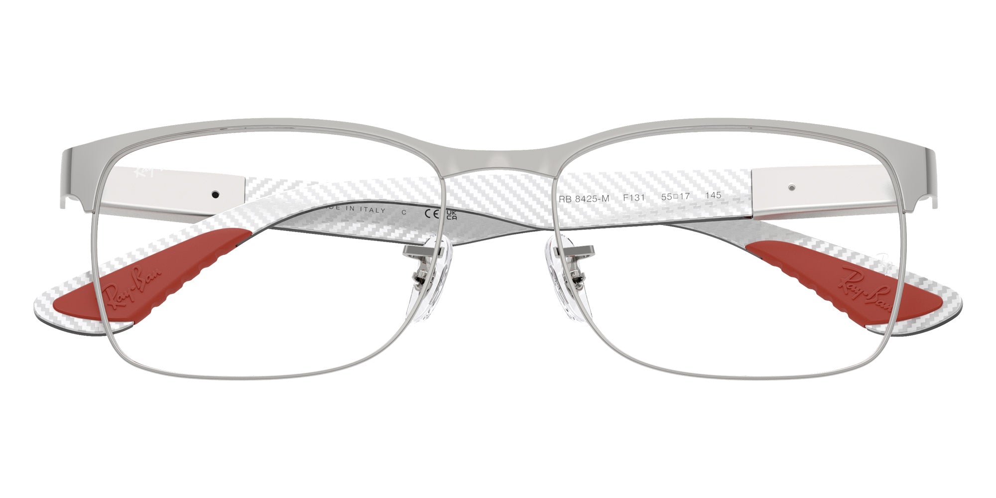 Ray-Ban® RX8425M RX8425M F131 55 Eyeglasses - Matte Silver