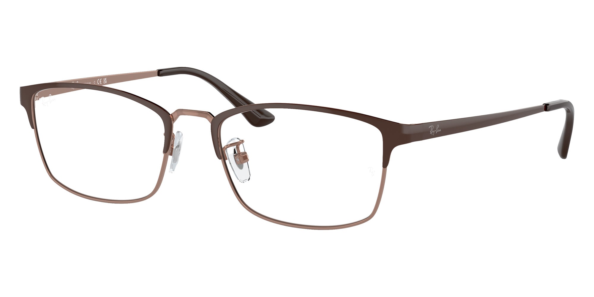 Ray-Ban® RX8772D RX8772D 1240 56 Eyeglasses - Brown On Copper