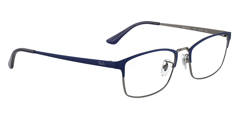 Ray-Ban® RX8772D RX8772D 1241 56 Eyeglasses - Dark Blue On Gunmetal