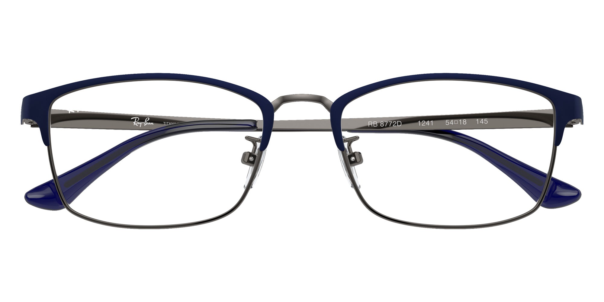 Ray-Ban® RX8772D RX8772D 1241 56 Eyeglasses - Dark Blue On Gunmetal