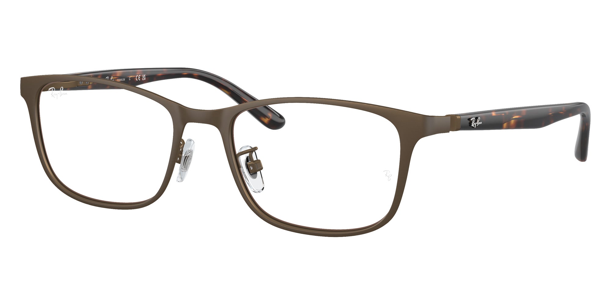 Ray-Ban® RX8773D RX8773D 1243 53 Eyeglasses - Dark Brown