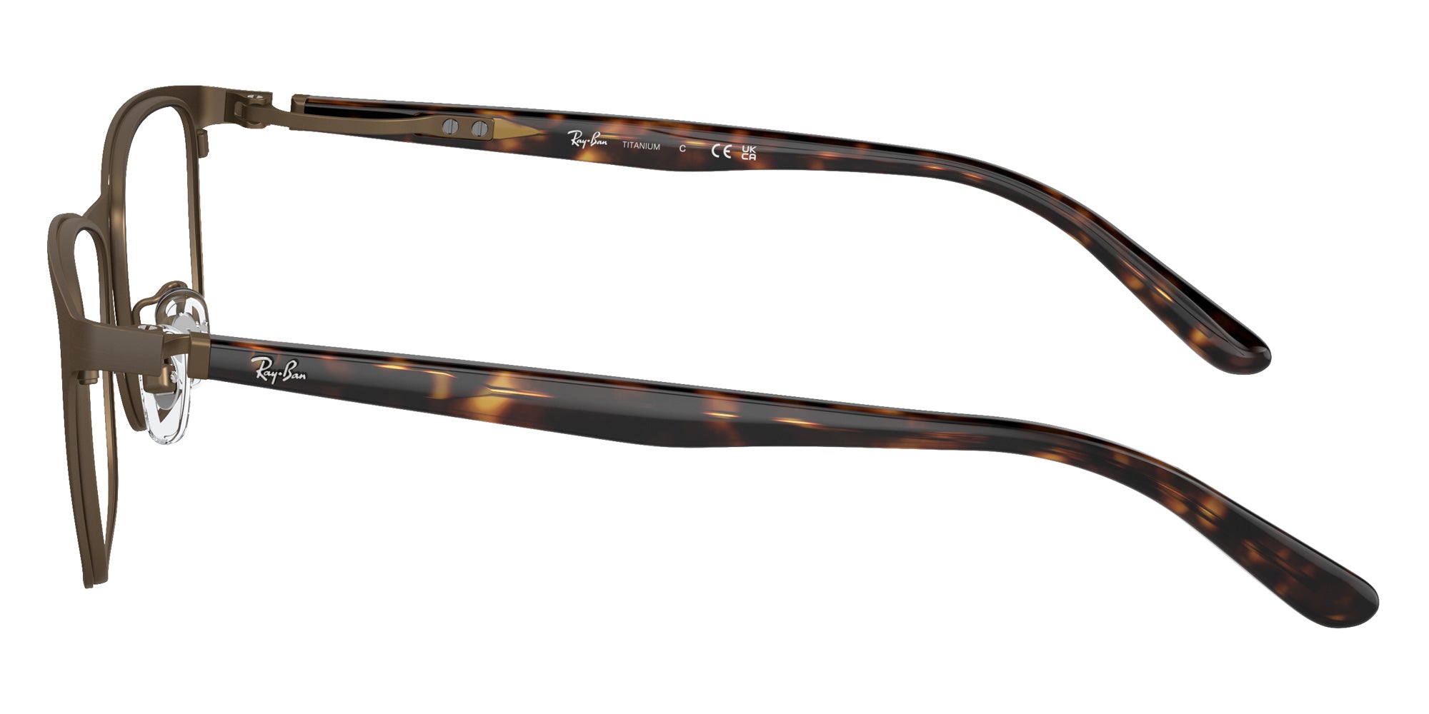 Ray-Ban® RX8773D RX8773D 1243 53 Eyeglasses - Dark Brown