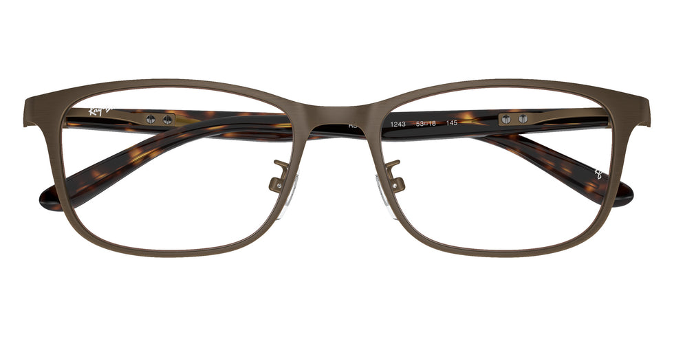 Ray-Ban® RX8773D RX8773D 1243 53 Eyeglasses - Dark Brown