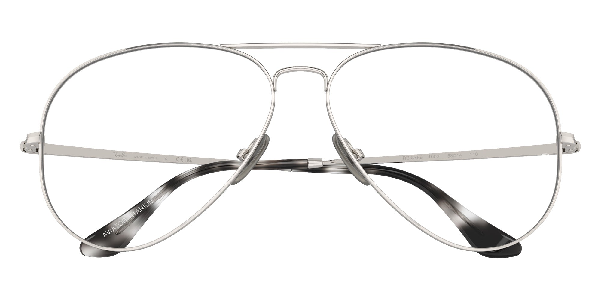 Ray-Ban® RX8789 RX8789 1002 58 Eyeglasses - Silver
