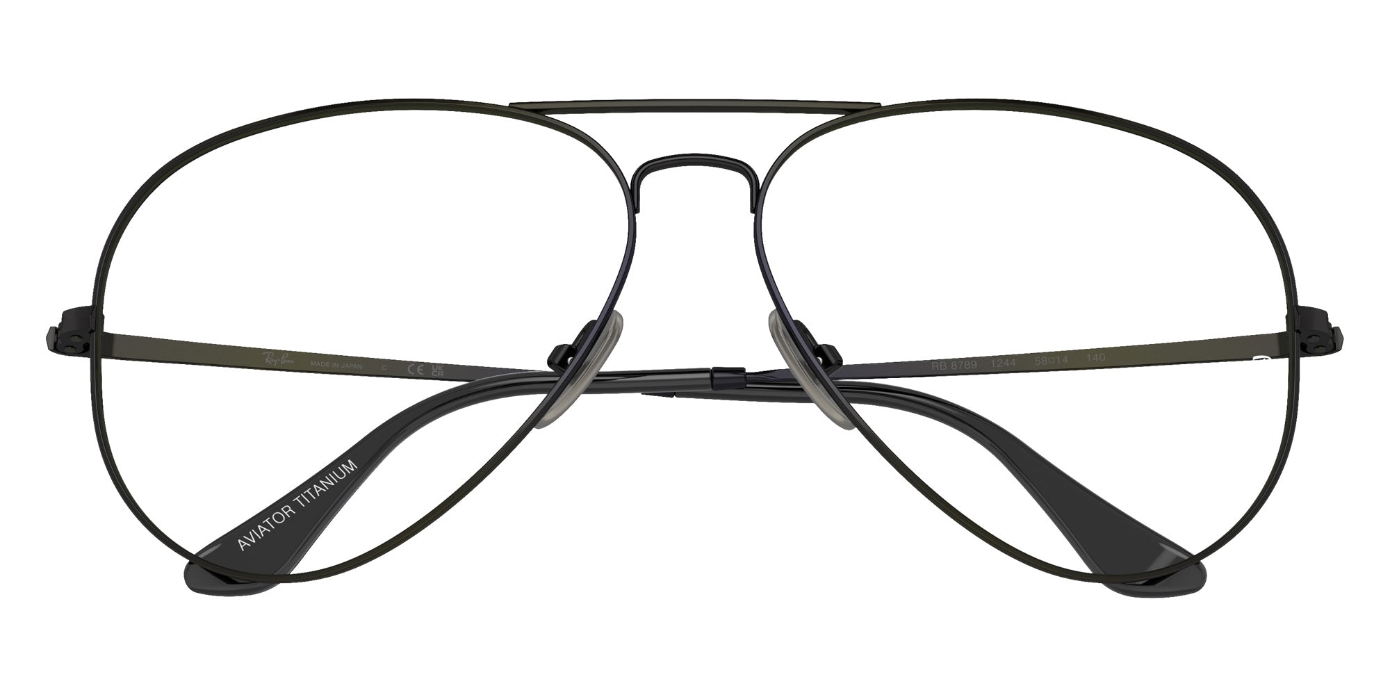 Ray-Ban® RX8789 RX8789 1244 58 Eyeglasses - Black