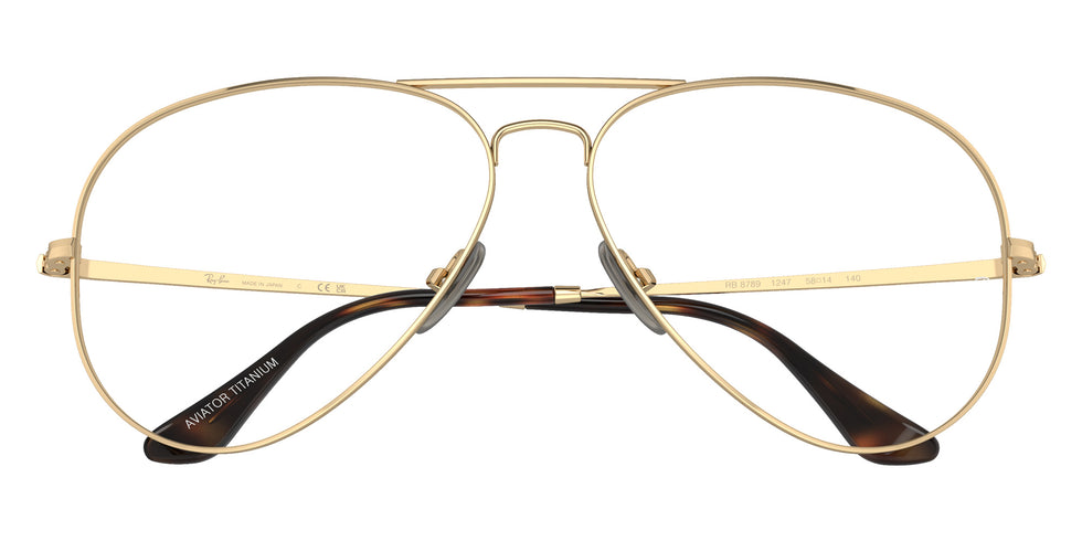 Ray-Ban® RX8789 RX8789 1247 58 Eyeglasses - Light Brown