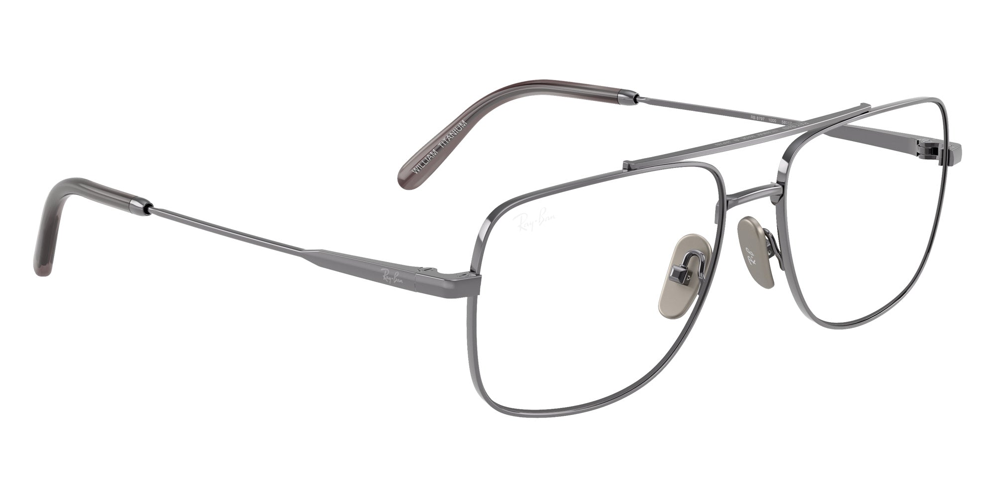 Ray-Ban® RX8797 RX8797 1000 58 Eyeglasses - Gunmetal