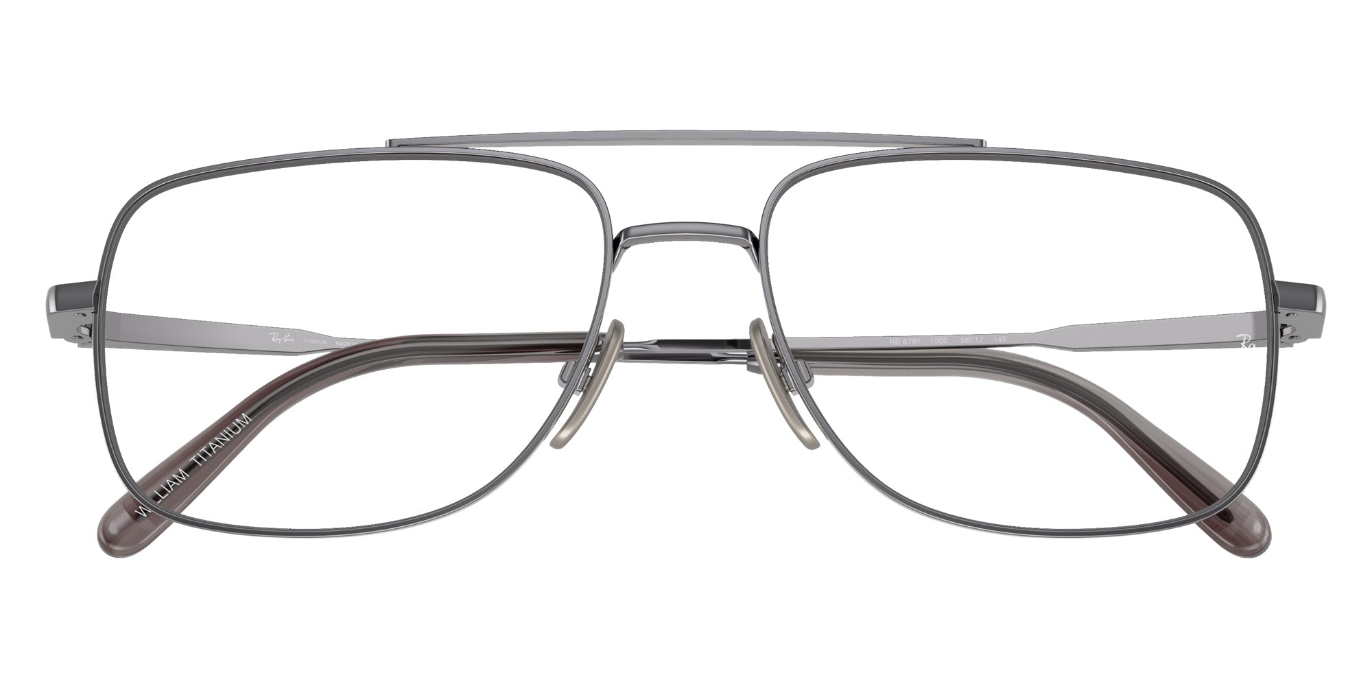 Ray-Ban® RX8797 RX8797 1000 58 Eyeglasses - Gunmetal