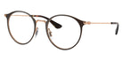 Ray-Ban® RY1053 RY1053 4092 45 Eyeglasses - Brown On Rose Gold