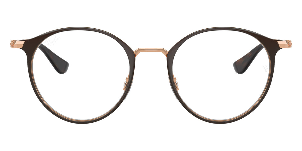 Ray-Ban® RY1053 RY1053 4092 45 Eyeglasses - Brown On Rose Gold