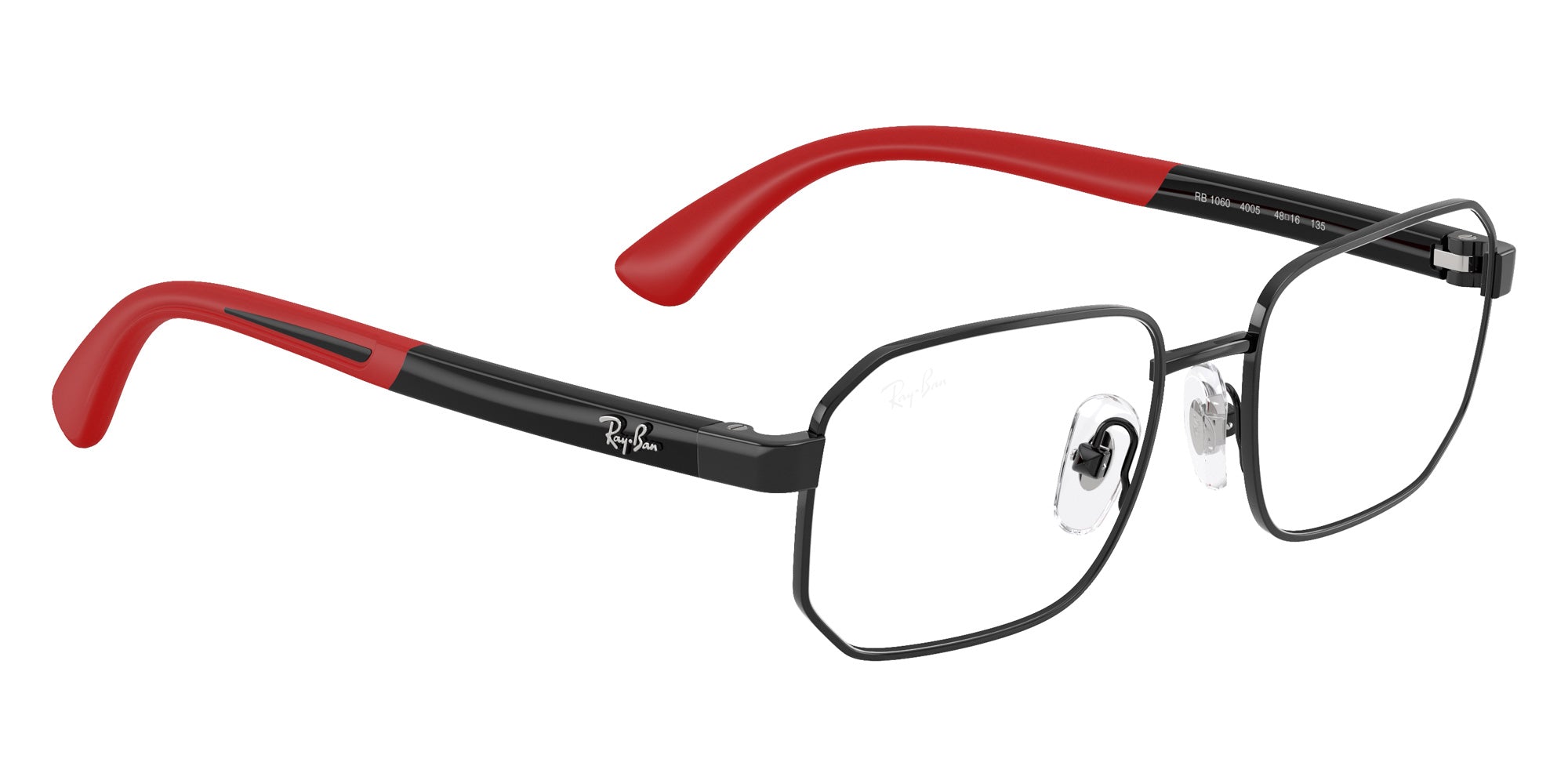 Ray-Ban® RY1060 RY1060 4005 46 Eyeglasses - Black On Rubber Red