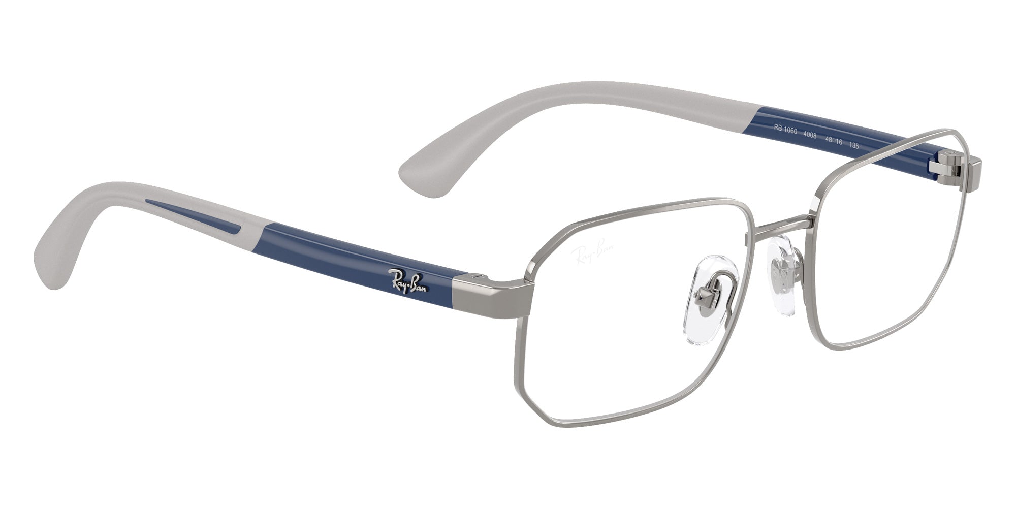 Ray-Ban® RY1060 RY1060 4008 48 Eyeglasses - Blue On Rubber Gray