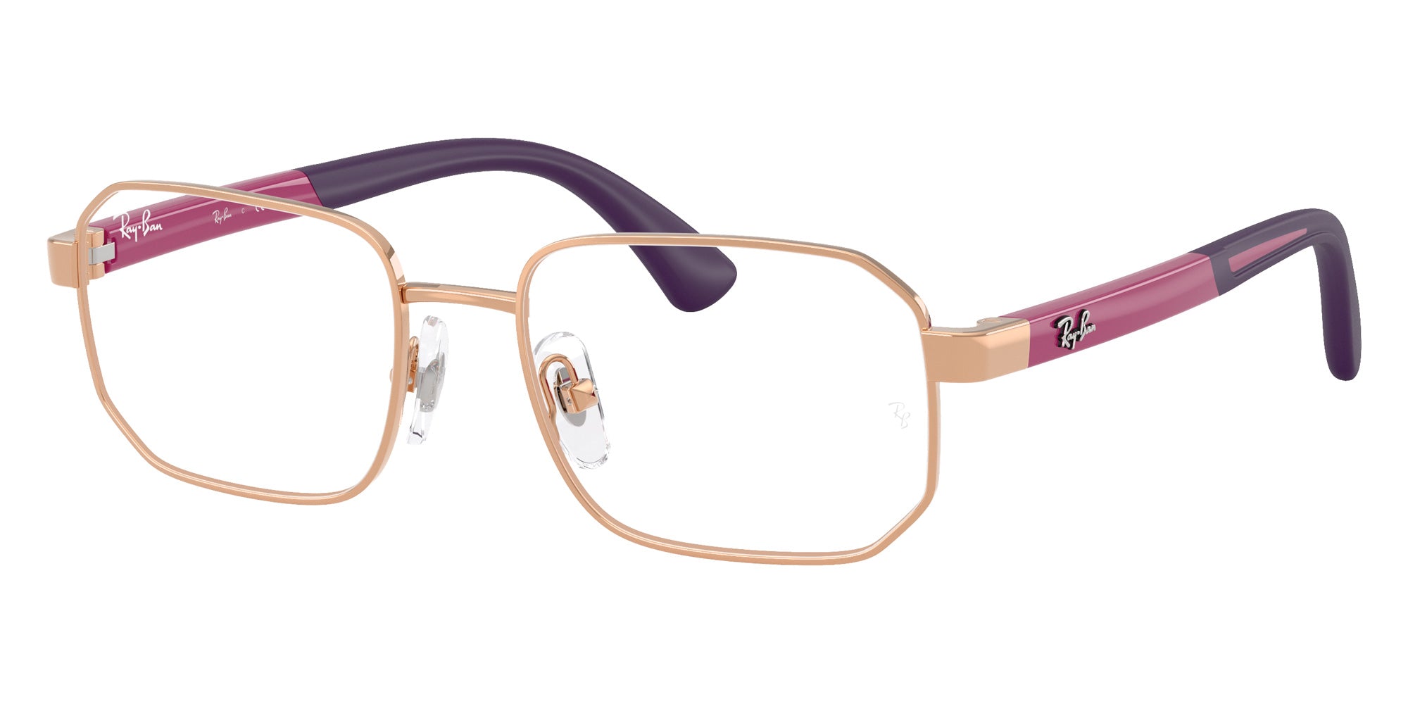 Ray-Ban® RY1060 RY1060 4089 48 Eyeglasses - Fucsia On Rubber Violet