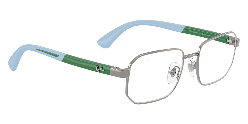 Ray-Ban® RY1060 RY1060 4095 48 Eyeglasses - Green On Rubber Light Blue