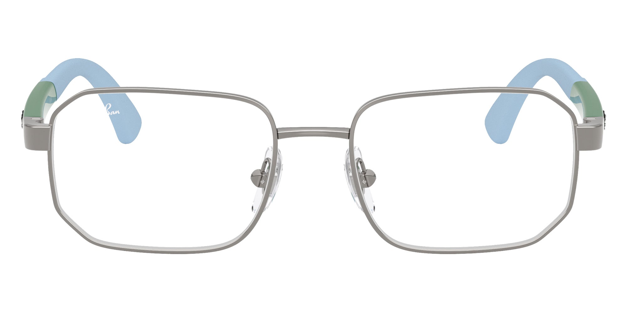 Ray-Ban® RY1060 RY1060 4095 48 Eyeglasses - Green On Rubber Light Blue