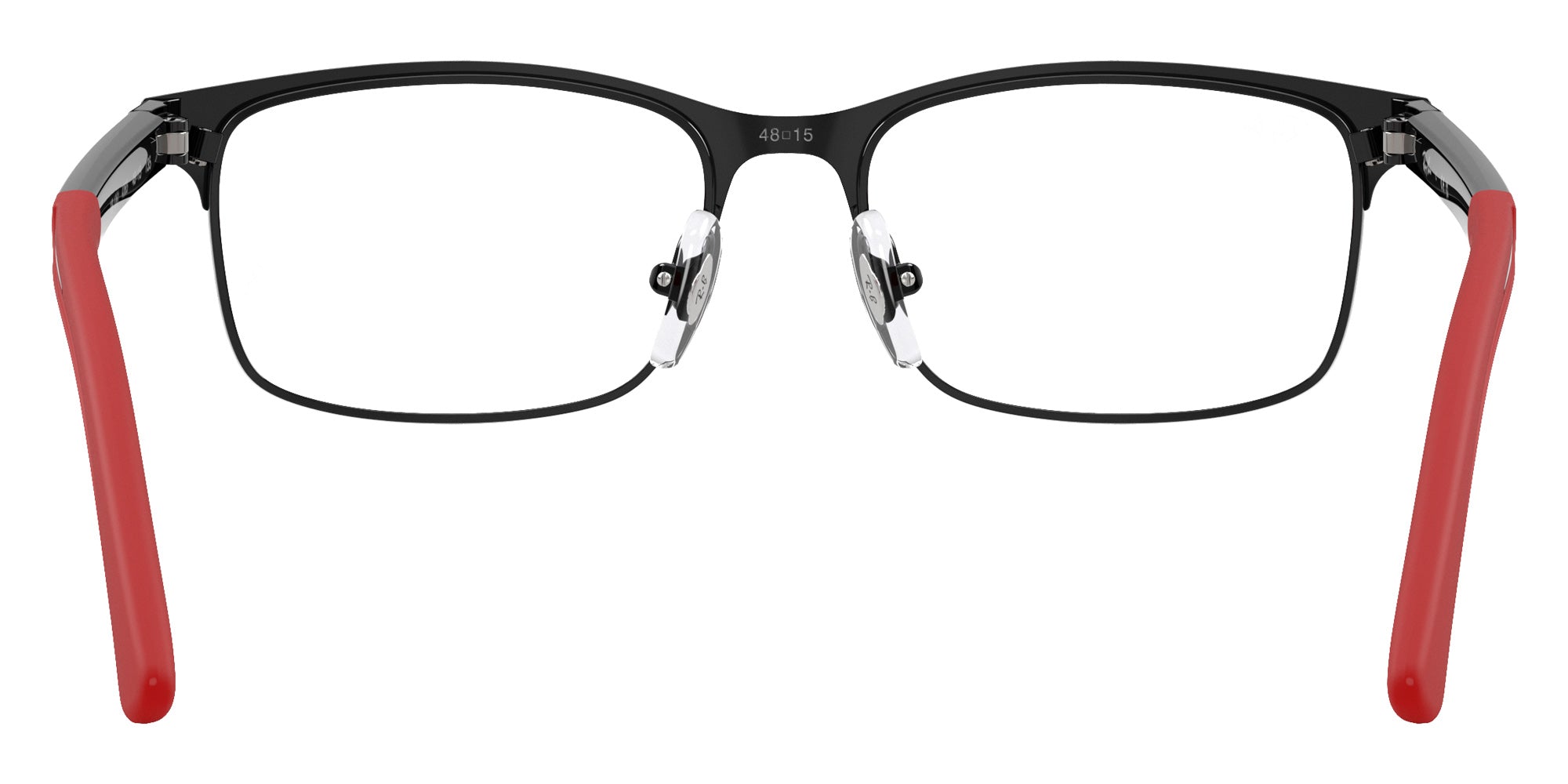 Ray-Ban® RY1061 RY1061 4065 48 Eyeglasses - Black/Red
