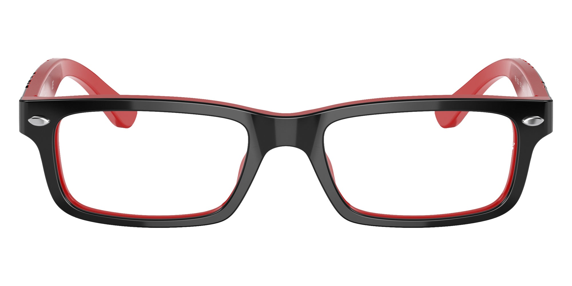 Ray-Ban® RY1535 RY1535 3573 48 Eyeglasses - Black On Red