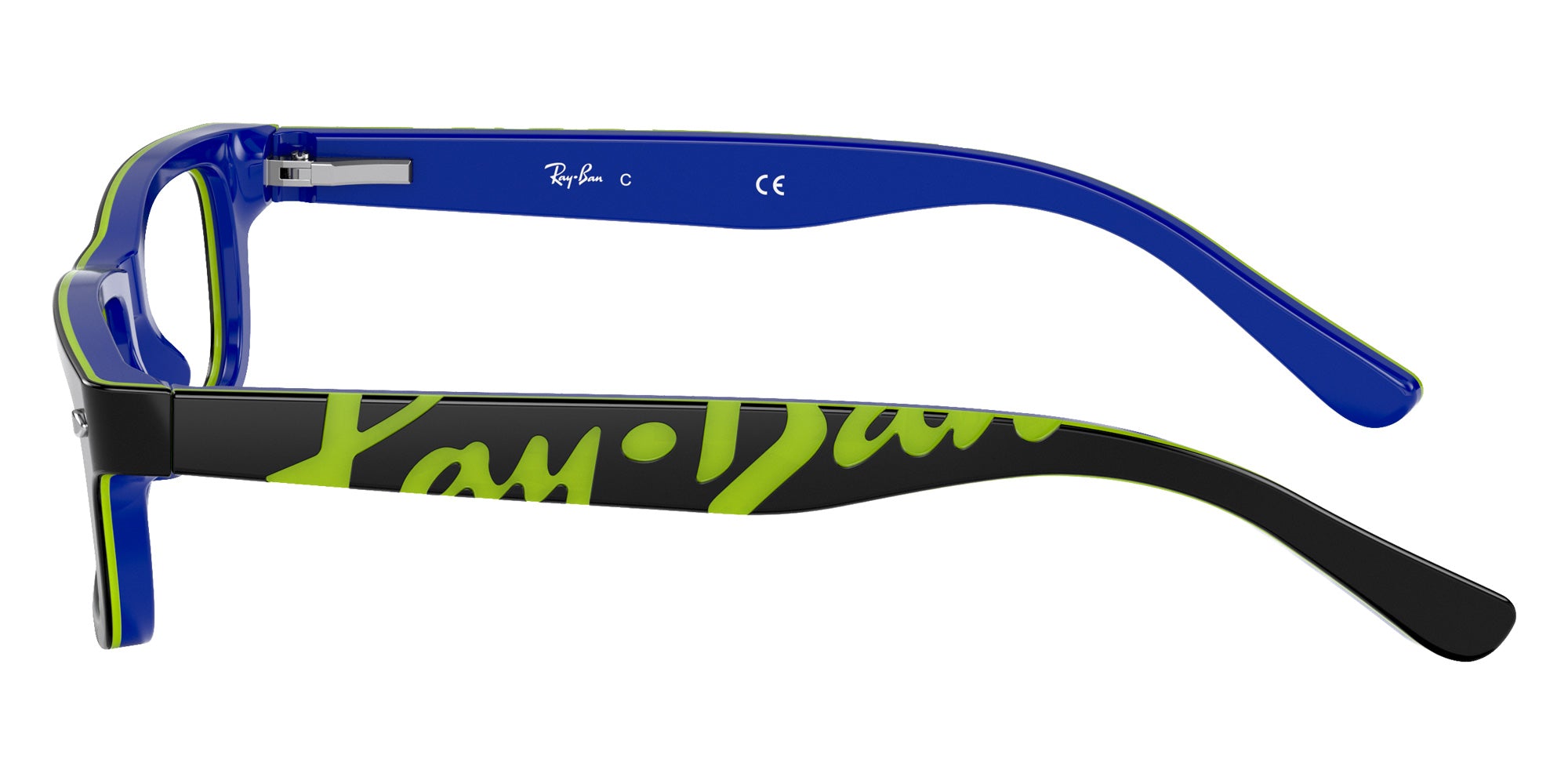 Ray-Ban® RY1535 RY1535 3600 48 Eyeglasses - Dark Gray On Blue