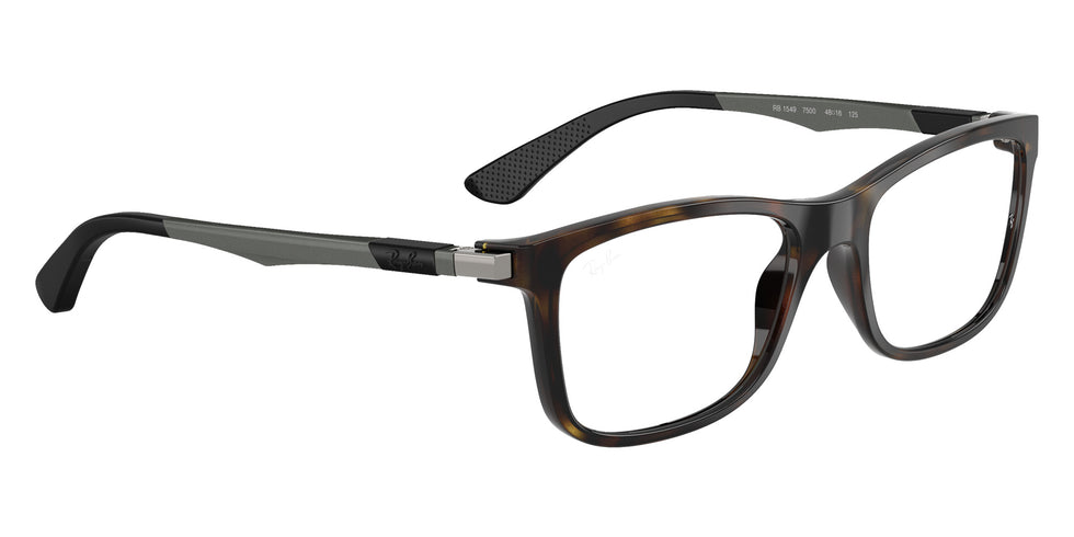 Ray-Ban® RY1549 RY1549 7500 50 Eyeglasses - Gunmetal/Rubber Black