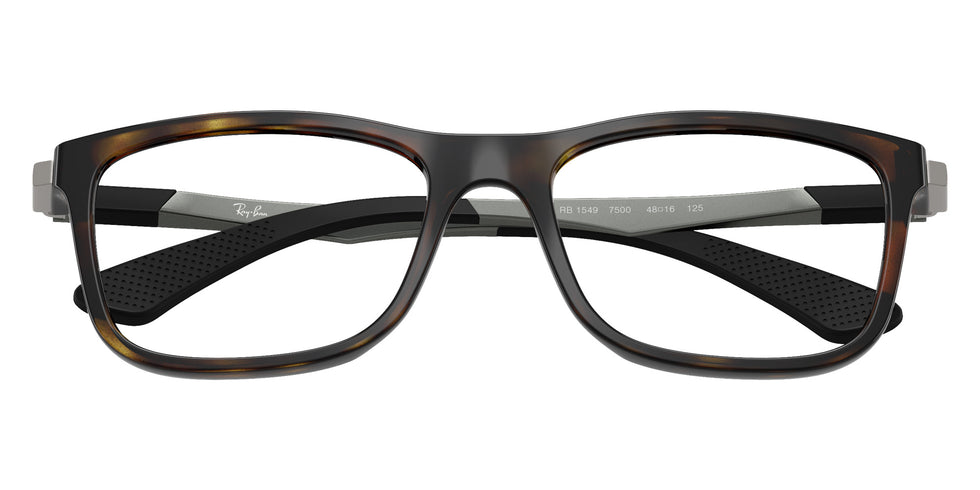 Ray-Ban® RY1549 RY1549 7500 50 Eyeglasses - Gunmetal/Rubber Black