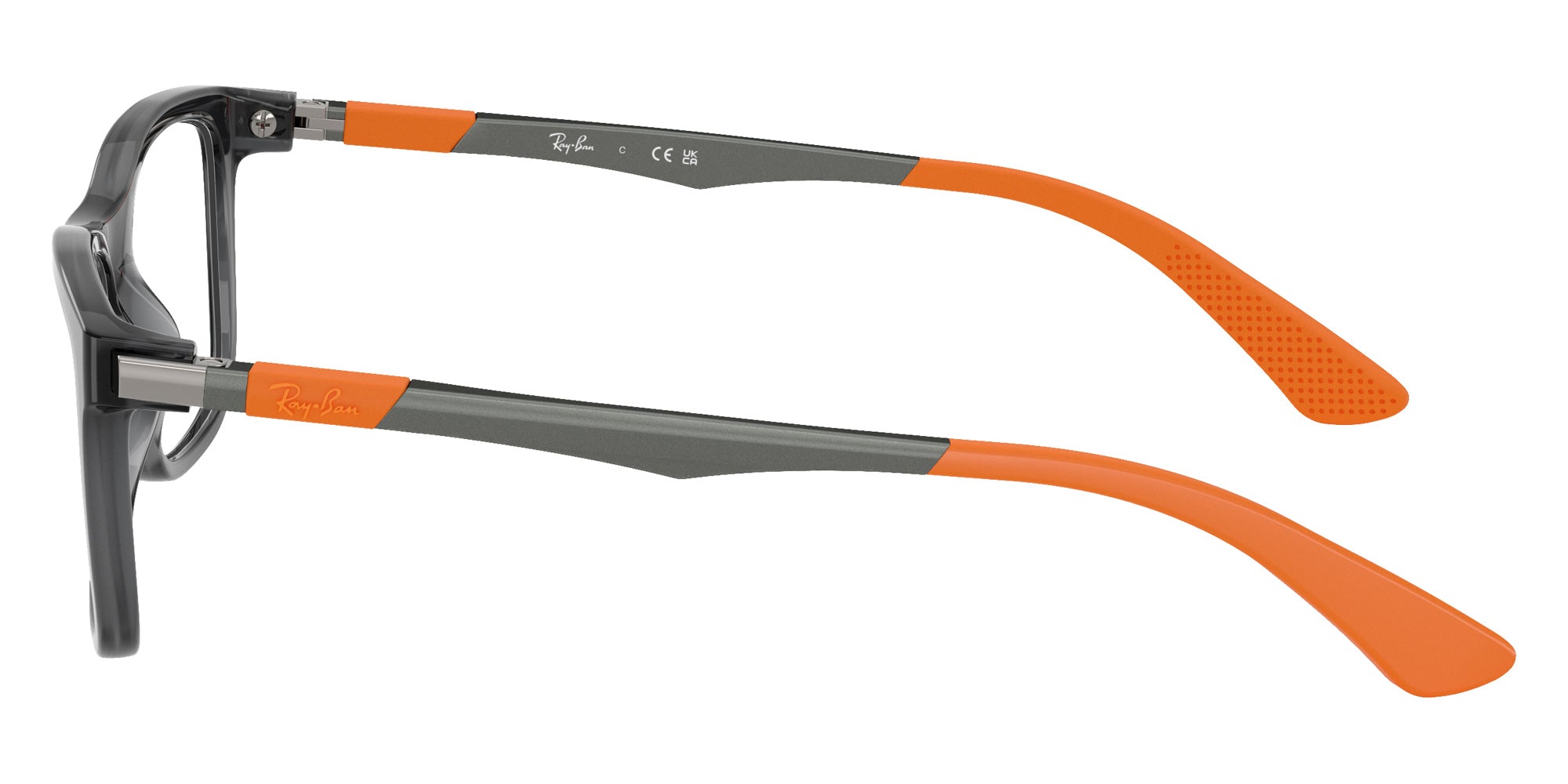Ray-Ban® RY1549 RY1549 7503 50 Eyeglasses - Gunmetal/Rubber Orange