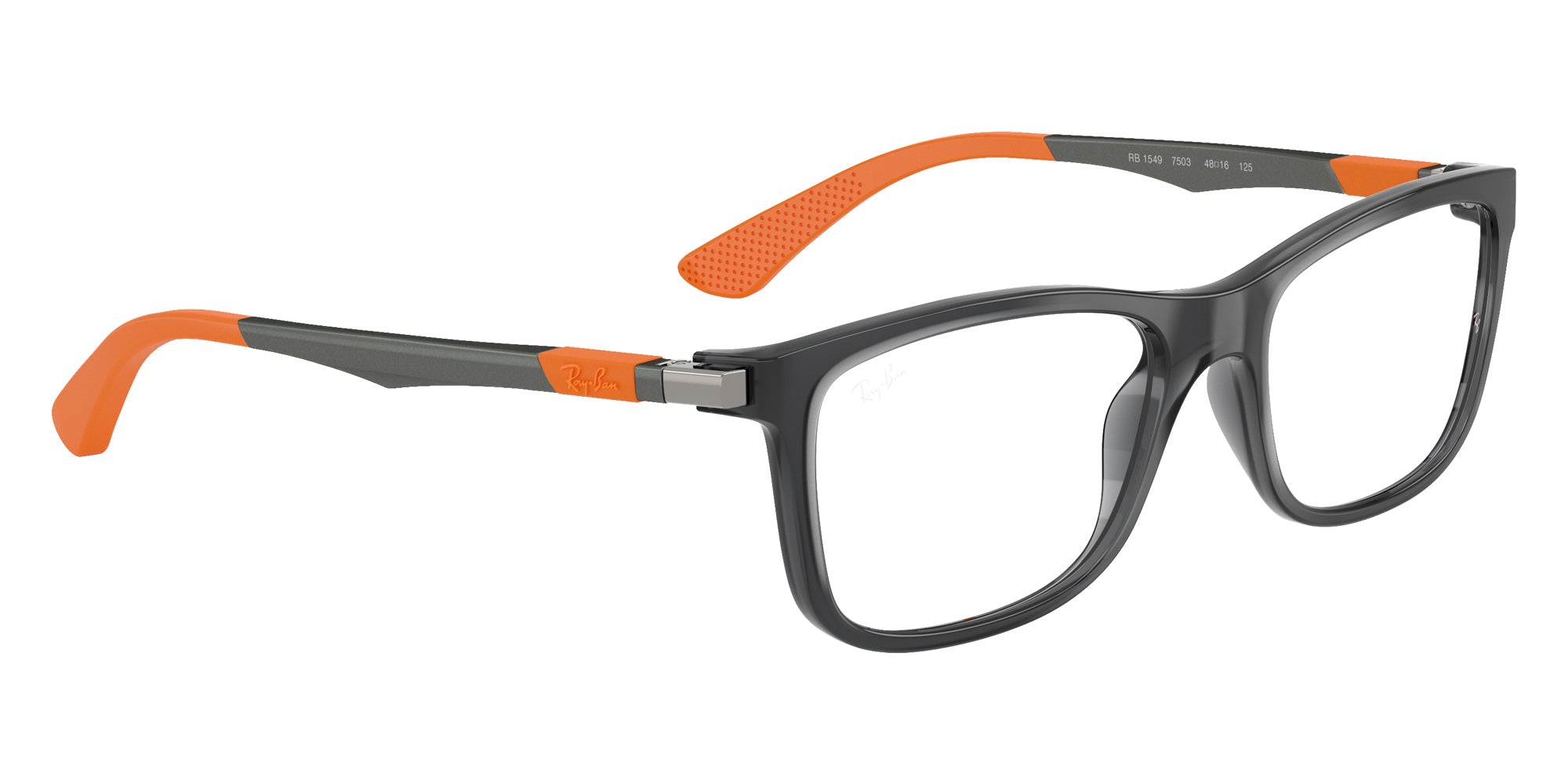 Ray-Ban® RY1549 RY1549 7503 50 Eyeglasses - Gunmetal/Rubber Orange