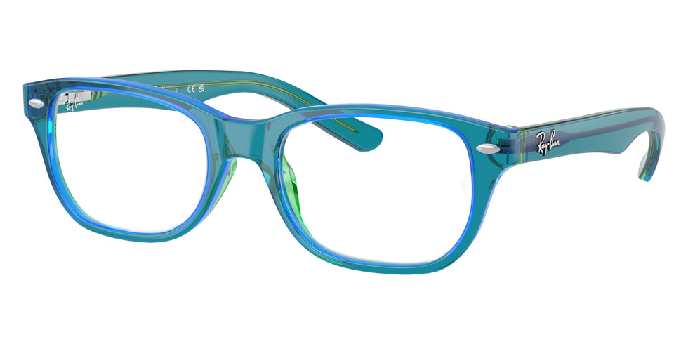 Ray-Ban® RY1555 RY1555 3996 48 Eyeglasses - Transparent Blue/Green