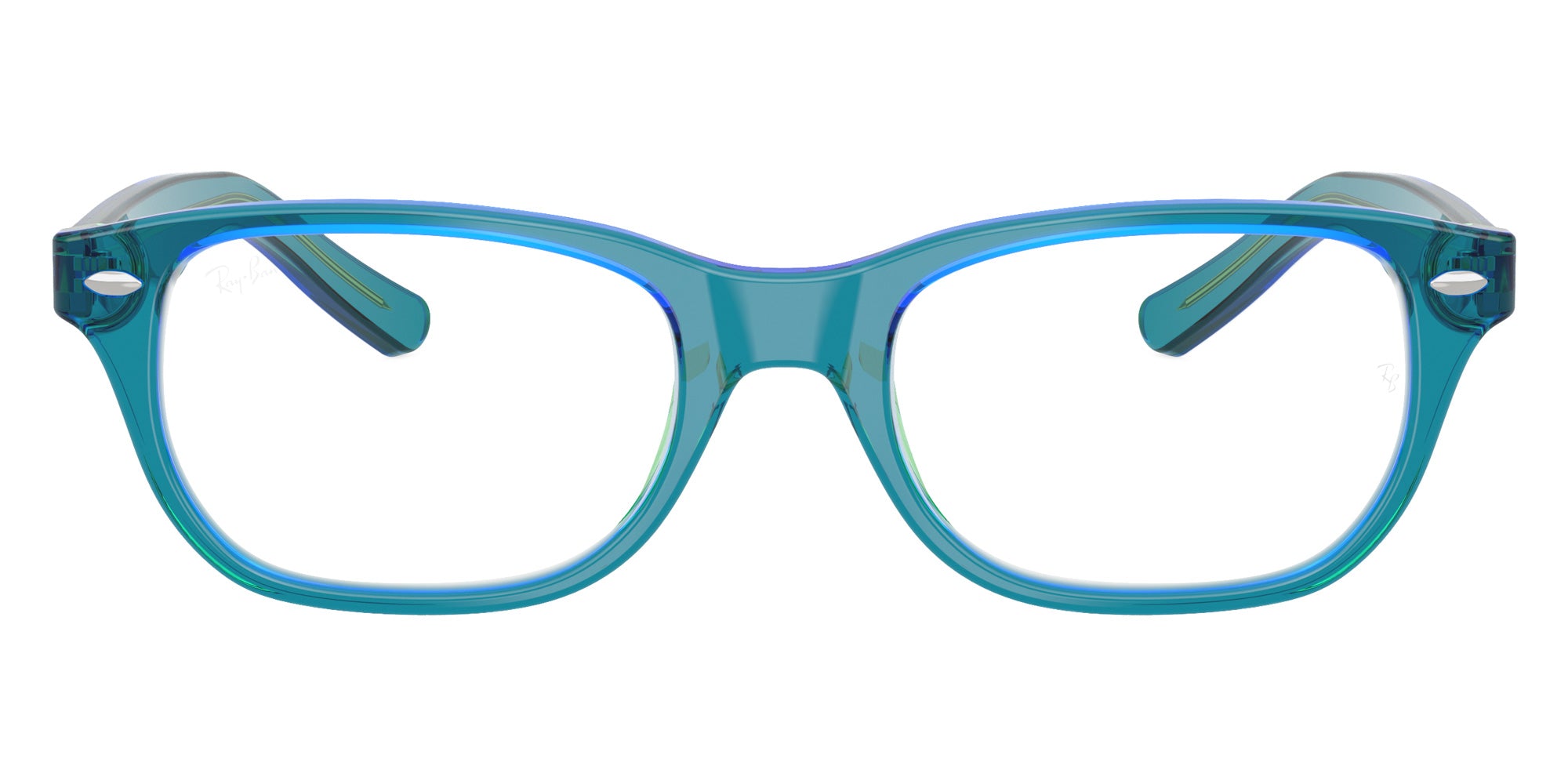 Ray-Ban® RY1555 RY1555 3996 48 Eyeglasses - Transparent Blue/Green