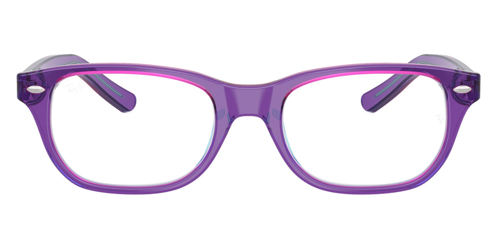Ray-Ban® RY1555 RY1555 3997 48 Eyeglasses - Transparent Violet/Light Blue