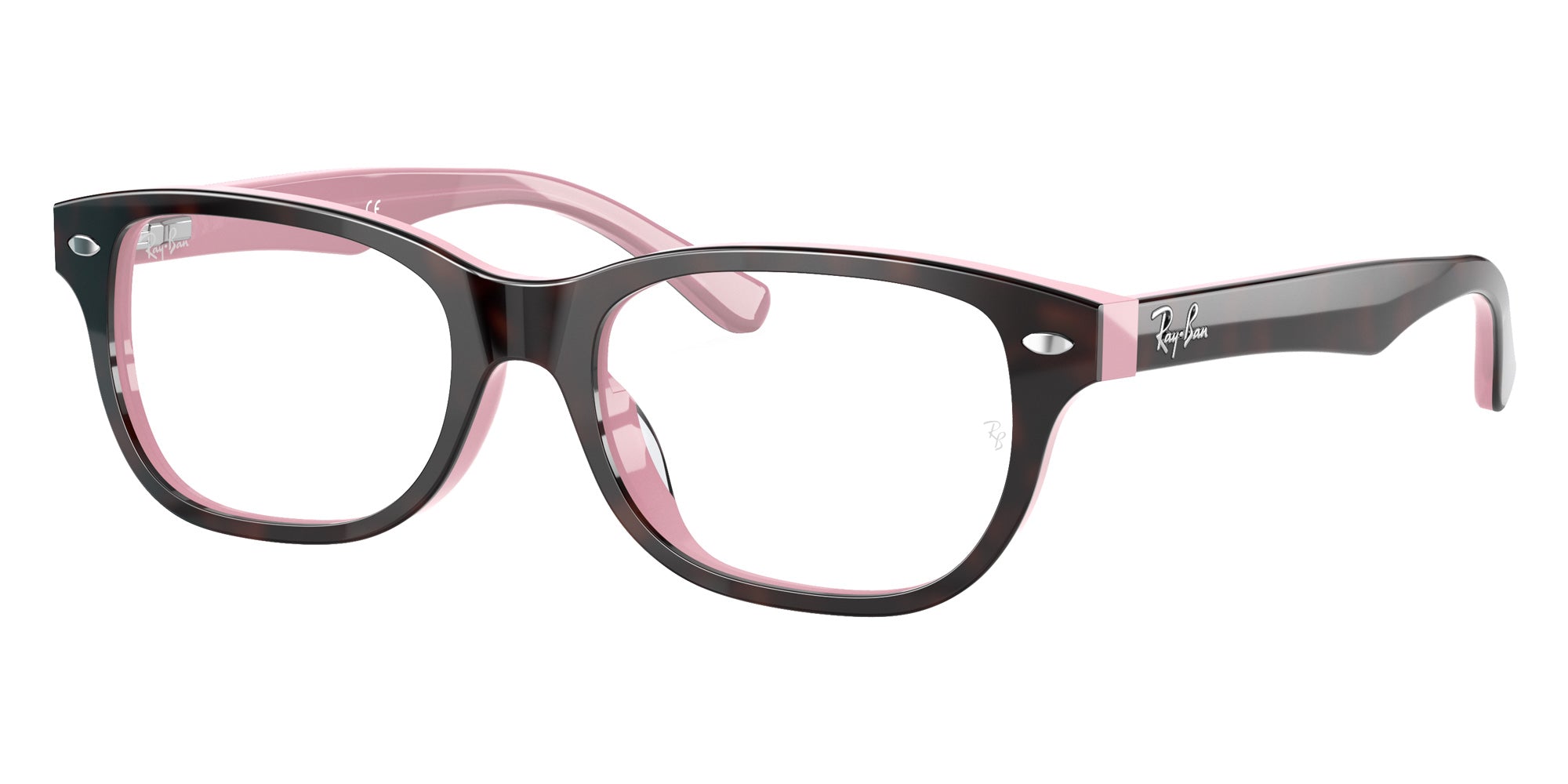 Ray-Ban® RY1555F RY1555F 3580 48 Eyeglasses - Havana On Opal Pink