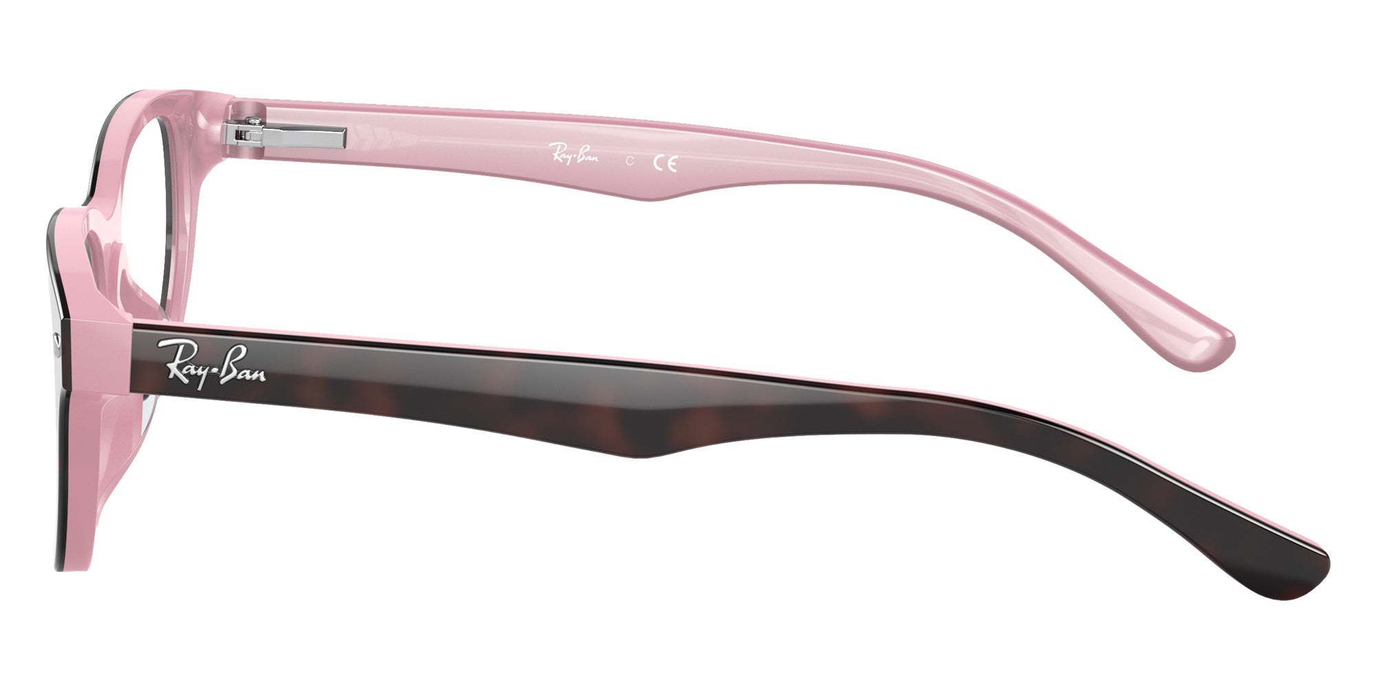 Ray-Ban® RY1555F RY1555F 3580 48 Eyeglasses - Havana On Opal Pink