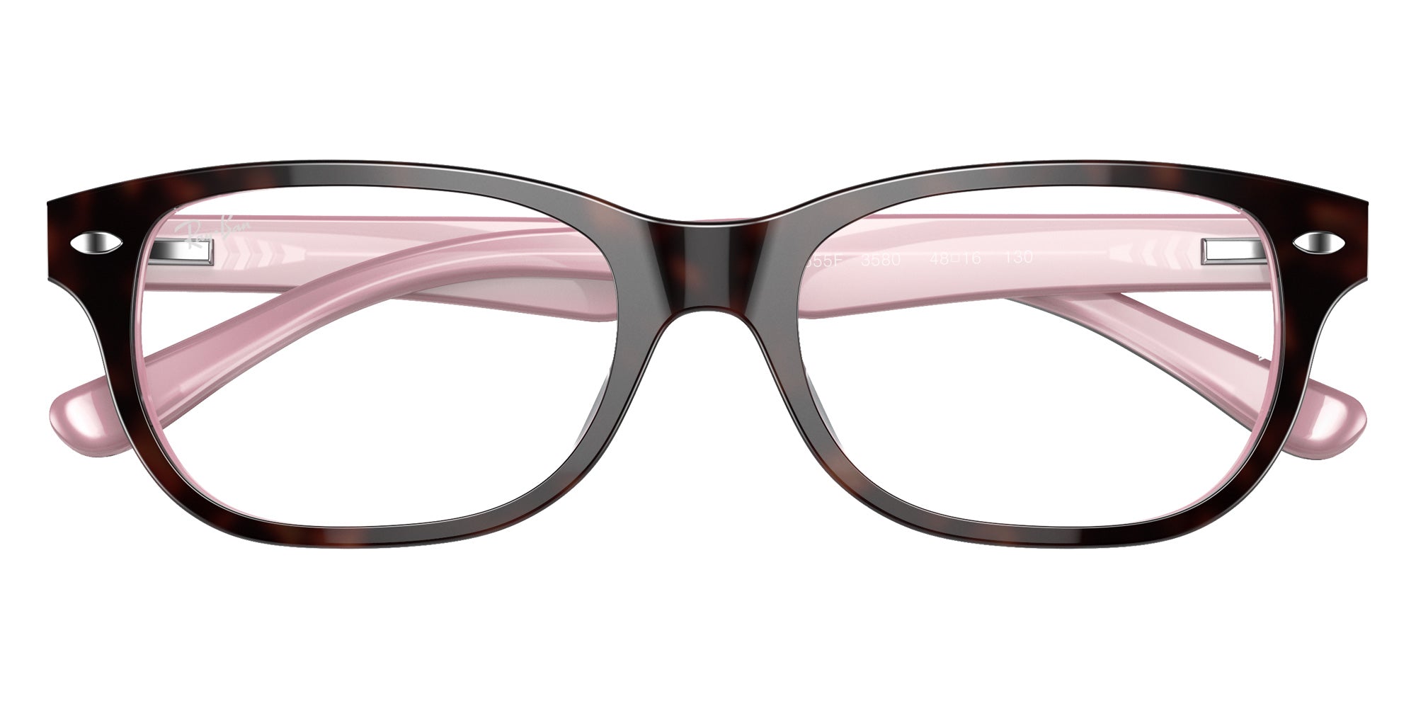 Ray-Ban® RY1555F RY1555F 3580 48 Eyeglasses - Havana On Opal Pink