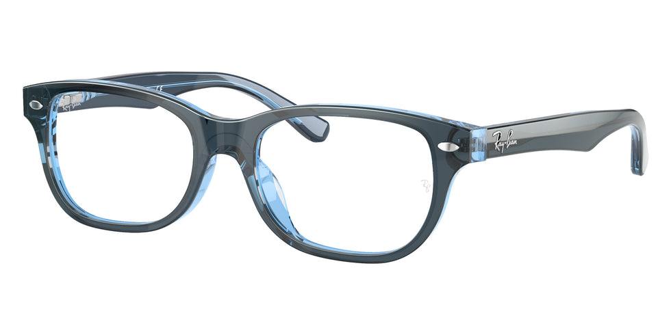 Ray-Ban® RY1555F RY1555F 3667 48 Eyeglasses - Blue On Blue Fluo