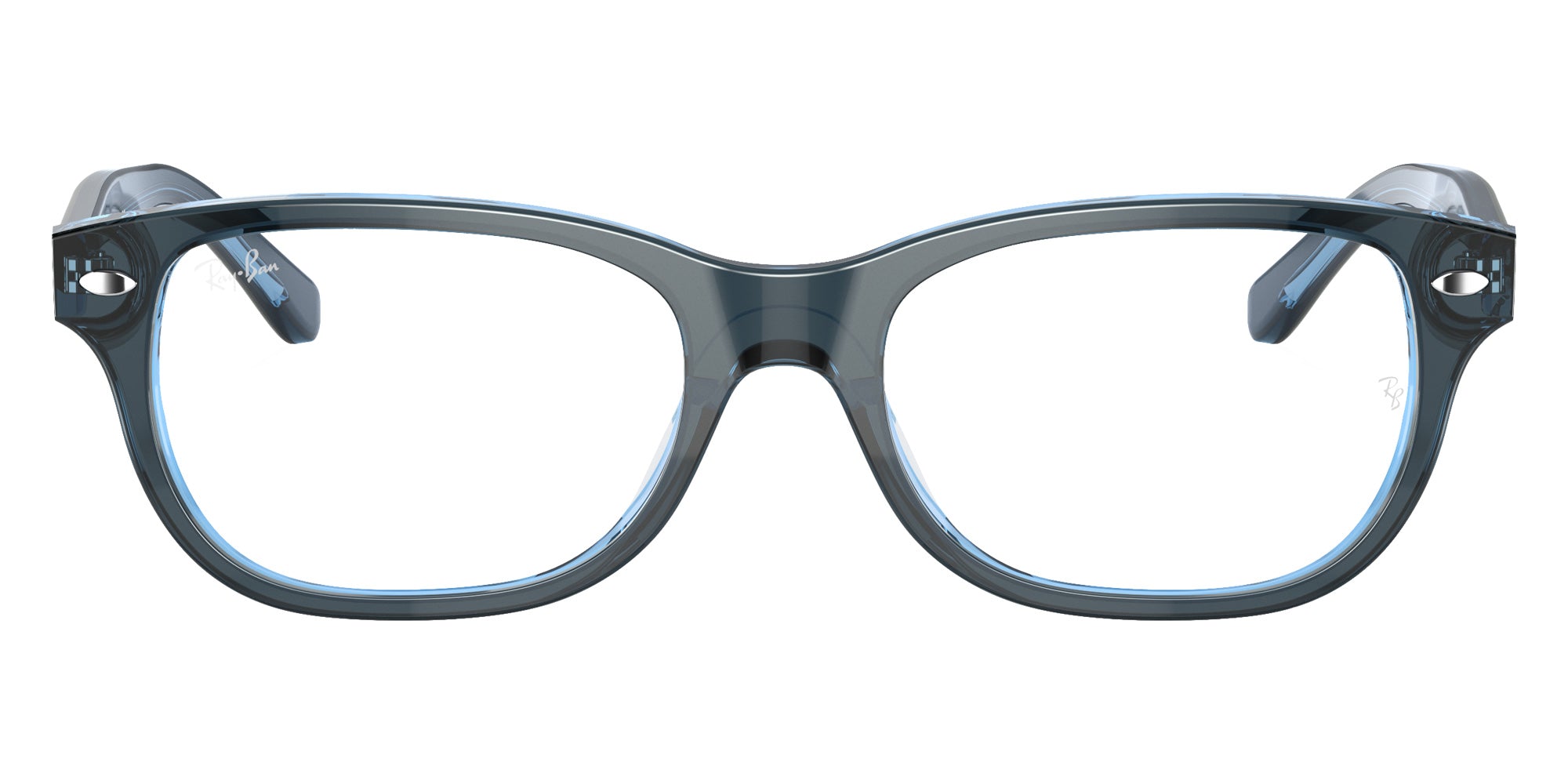 Ray-Ban® RY1555F RY1555F 3667 48 Eyeglasses - Blue On Blue Fluo