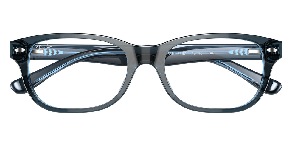 Ray-Ban® RY1555F RY1555F 3667 48 Eyeglasses - Blue On Blue Fluo