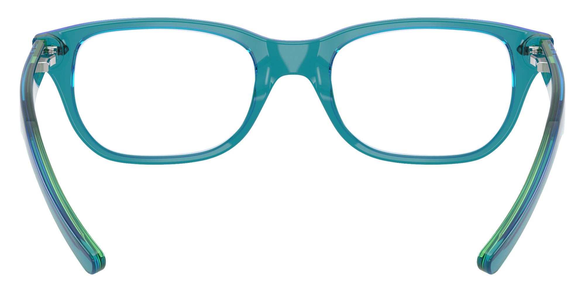 Ray-Ban® RY1555F RY1555F 3996 48 Eyeglasses - Transparent Blue/Green