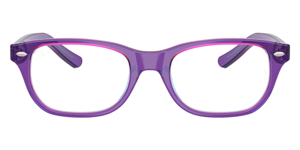 Ray-Ban® RY1555F RY1555F 3997 48 Eyeglasses - Transparent Violet/Light Blue
