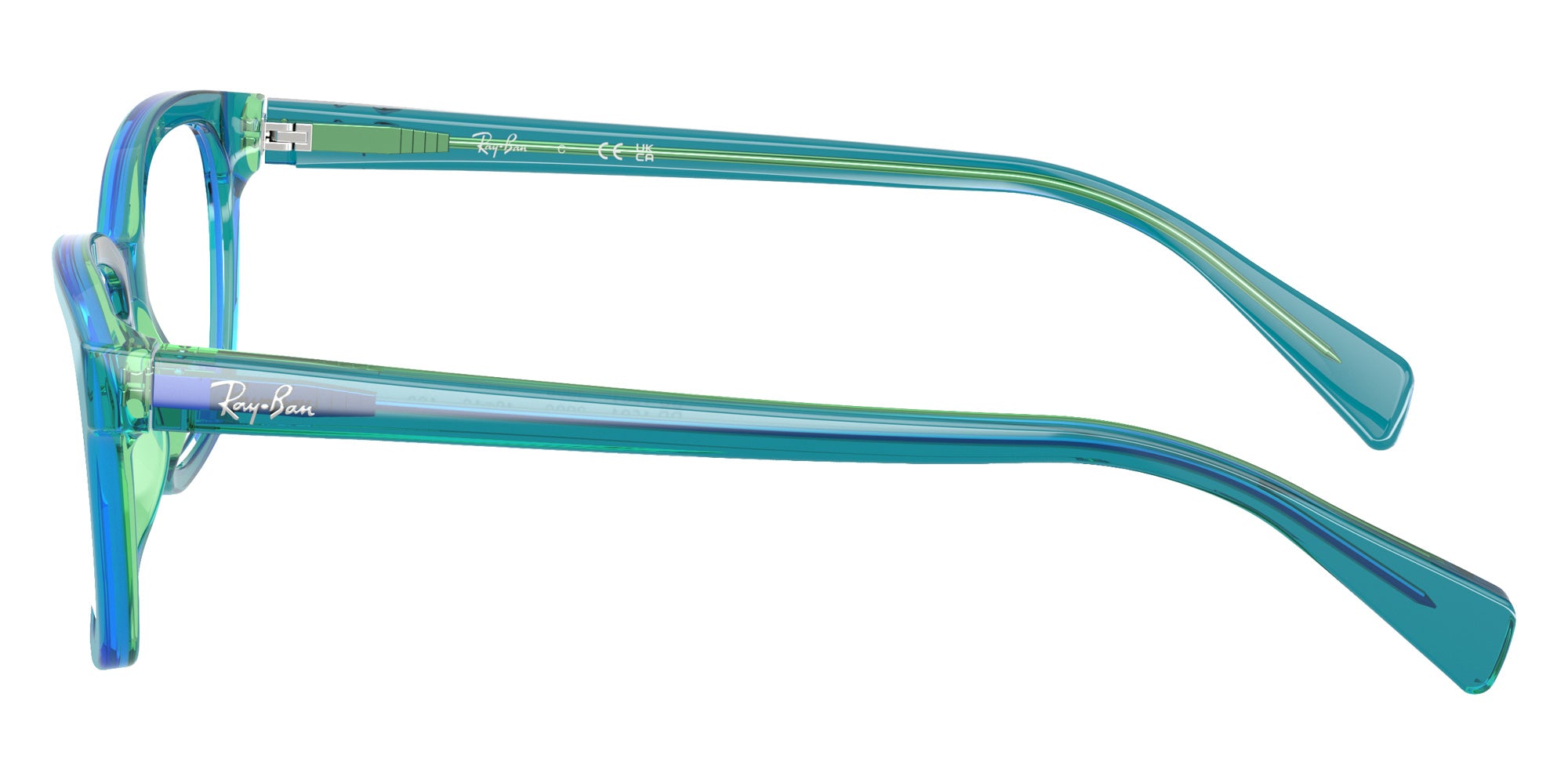 Ray-Ban® RY1591 RY1591 3996 48 Eyeglasses - Transparent Blue/Green