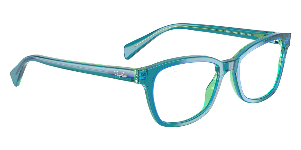 Ray-Ban® RY1591 RY1591 3996 48 Eyeglasses - Transparent Blue/Green