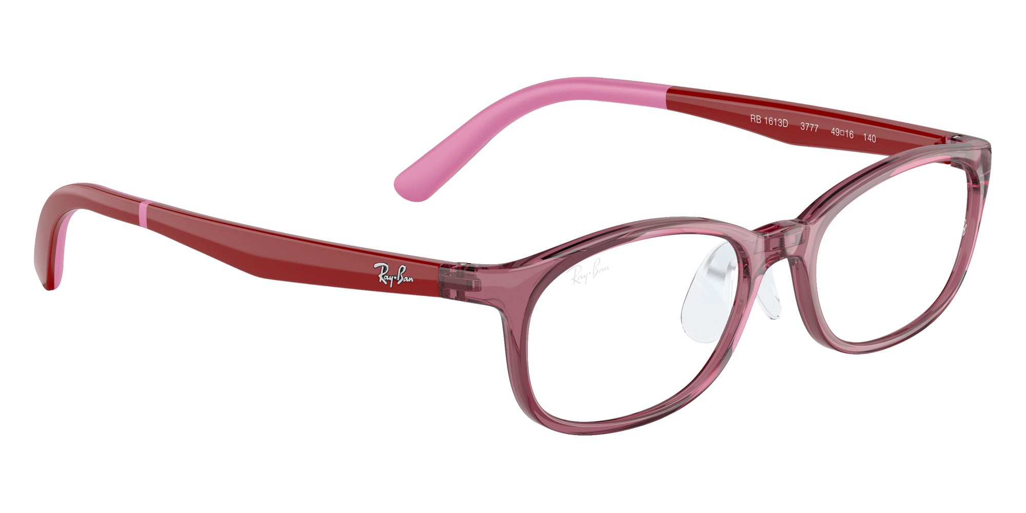 Ray-Ban® RY1613D RY1613D 3777 49 Eyeglasses - Red On Pink