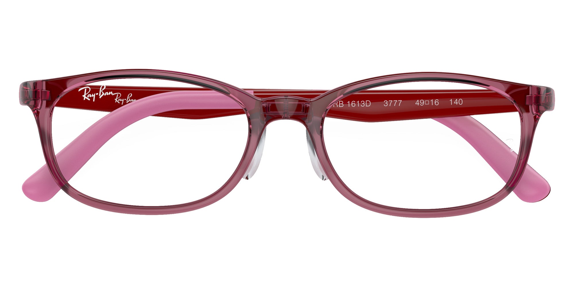 Ray-Ban® RY1613D RY1613D 3777 49 Eyeglasses - Red On Pink
