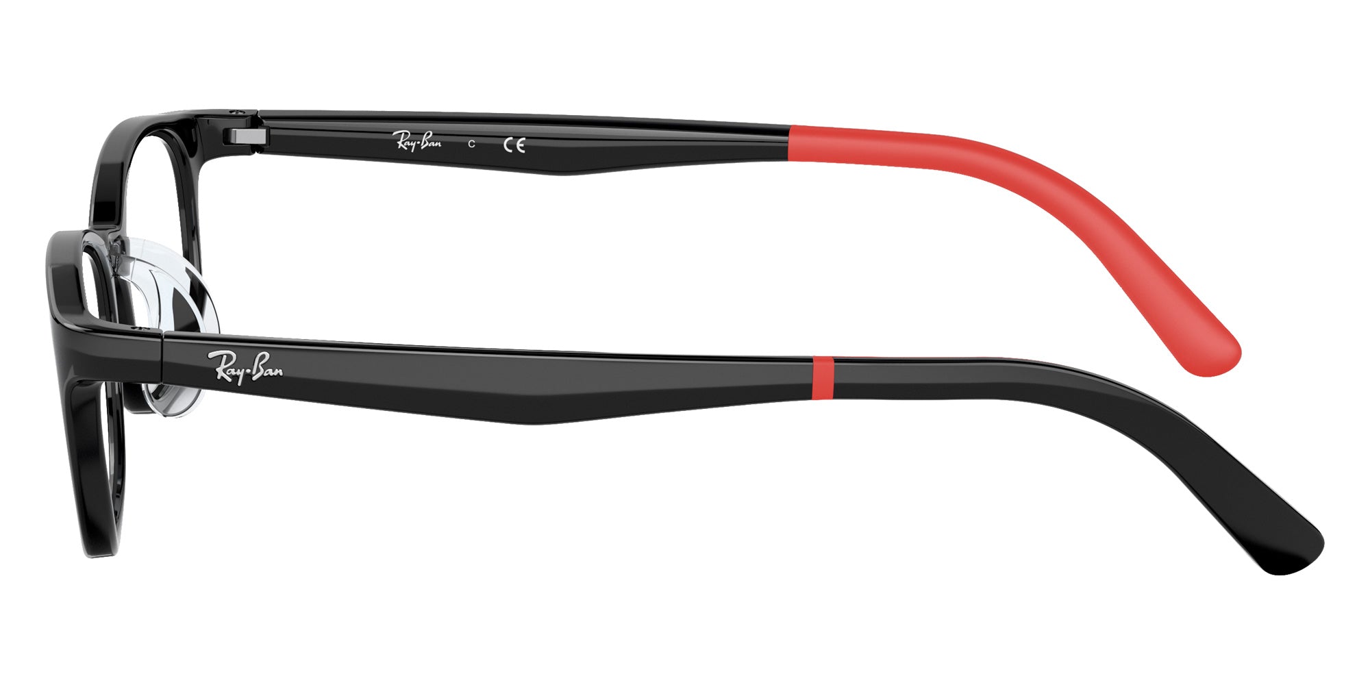 Ray-Ban® RY1613D RY1613D 3876 49 Eyeglasses - Black On Red