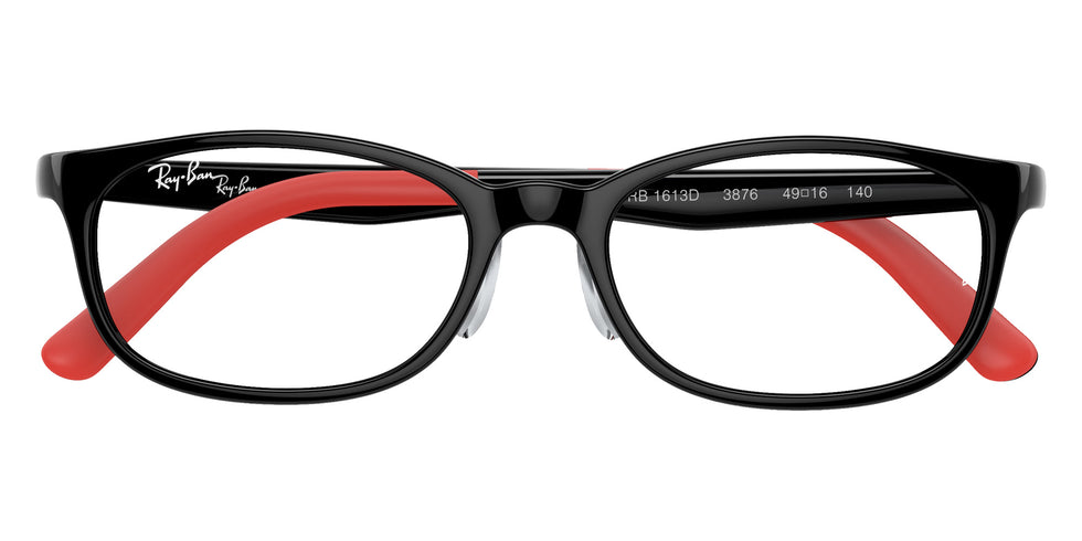 Ray-Ban® RY1613D RY1613D 3876 49 Eyeglasses - Black On Red