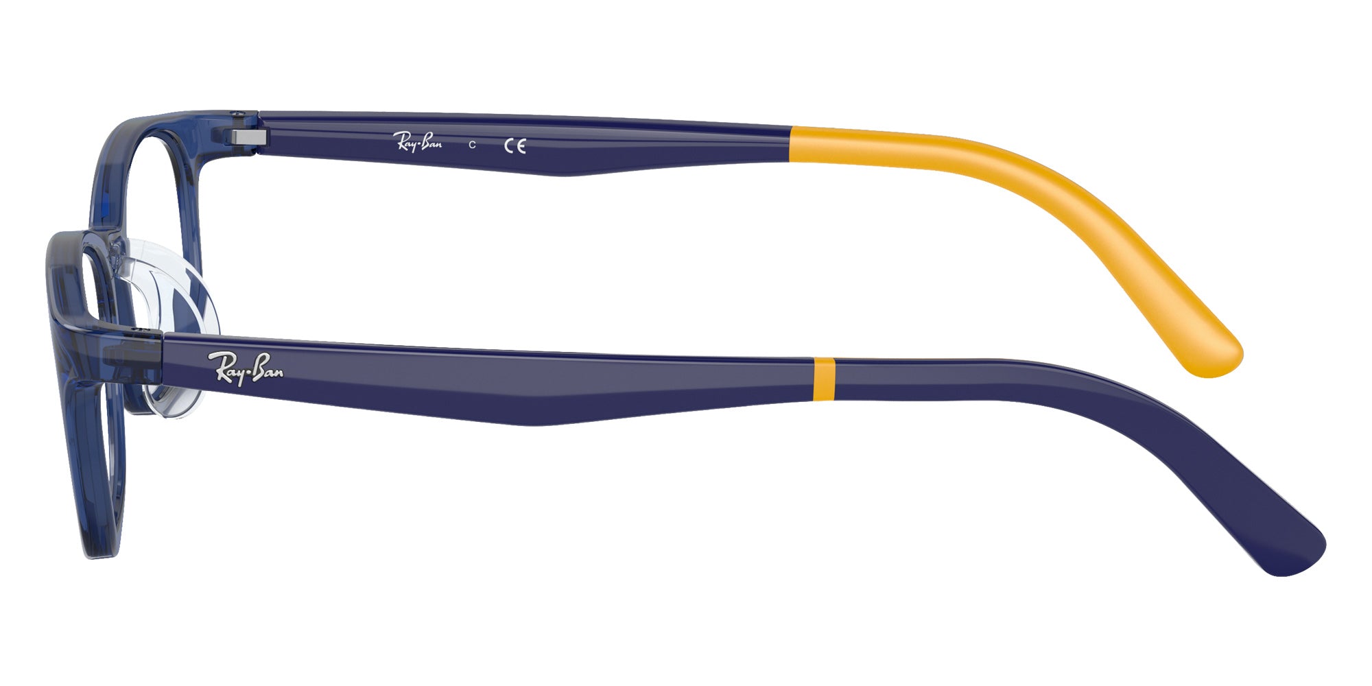 Ray-Ban® RY1613D RY1613D 3907 49 Eyeglasses - Blue On Rubber Yellow