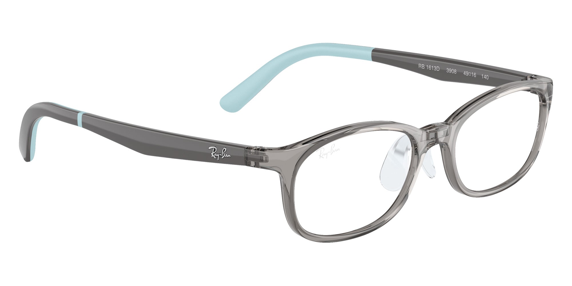 Ray-Ban® RY1613D RY1613D 3908 49 Eyeglasses - Gray On Rubber Light Blue